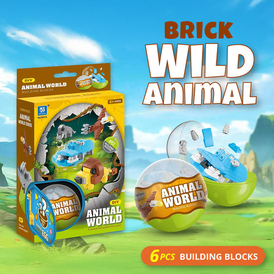 Brick Wild Animal 6pc capsule box(65mm)