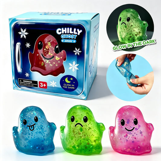 [Pre-order Nov.2026 arrival] Chilly Ghost-Jimmy Glitter GID Malty Squishy w/DB (3 color)