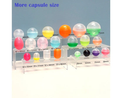 100mm empty clear capsule - 50pcs/bag