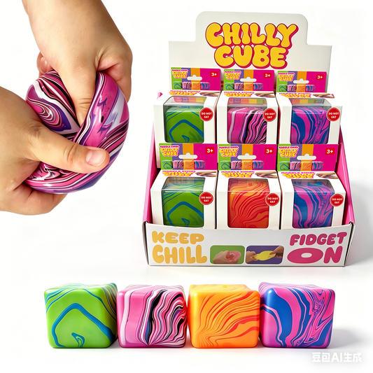 [Pre-order July2026 arrival] Chilly Cube Marble Swirl (4 colors) in Display Box