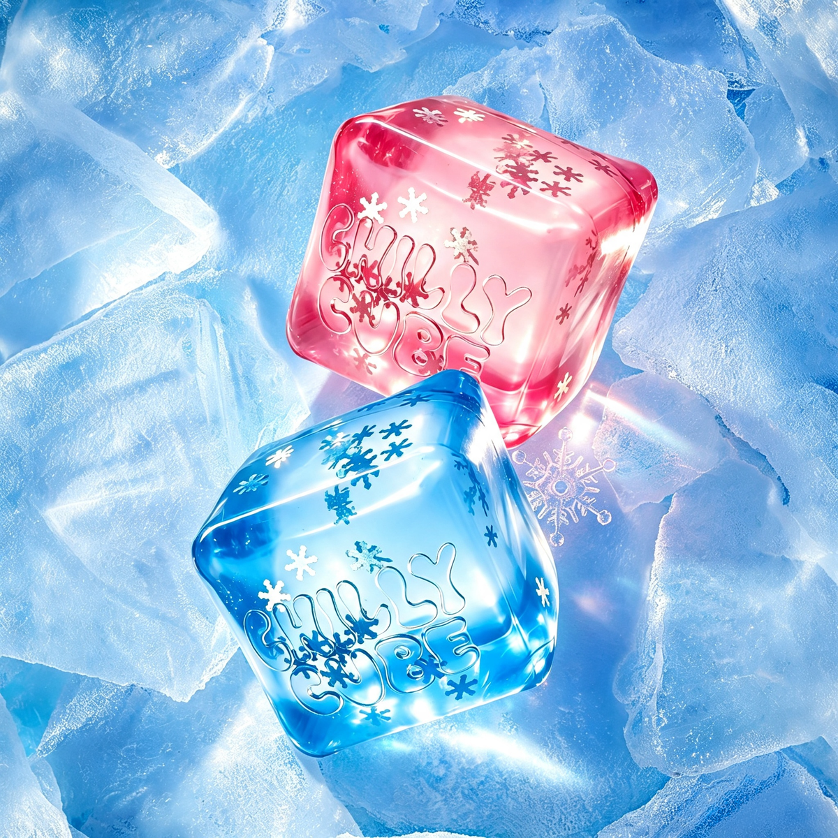 [Pre-order Nov.2026 arrival]Chilly Cube Mini Crystal Countertop Capsule Display(5cm L40)