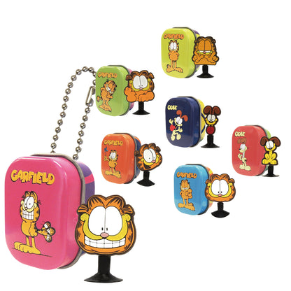Garfield Tin Box & PVC Suction Cup in 50mm capsule