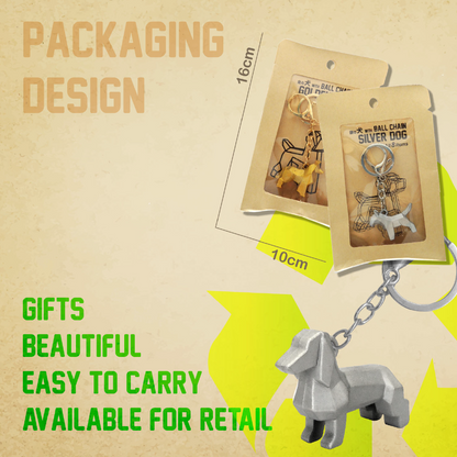 Geometric Dog (Spray Painting) w/paper bag