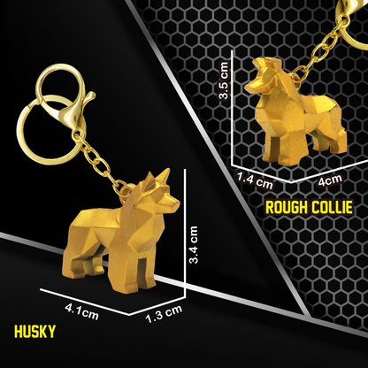 Geometric Dog (Spray Painting) w/paper bag