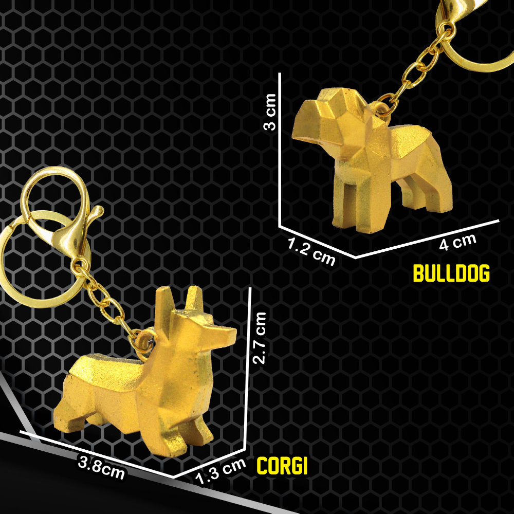 Geometric Dog (Spray Painting) w/paper bag