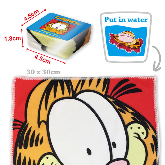 Garfield Magic Towel in 65mm capsule