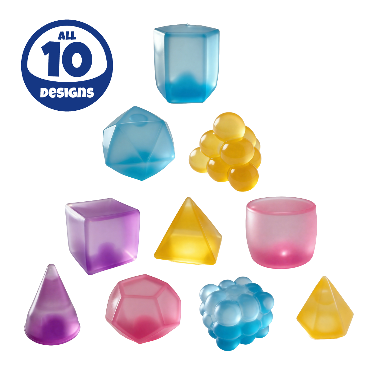 [Pre-order Nov.2026 arrival]Geometric Gummy Mini Ice (10 styles) in Display box