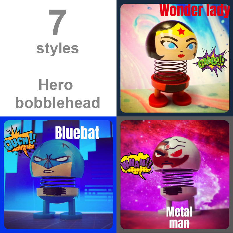Super Hero Bobbing Head Bulk 7pcs/bag
