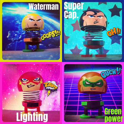 Super Hero Bobbing Head Bulk 7pcs/bag