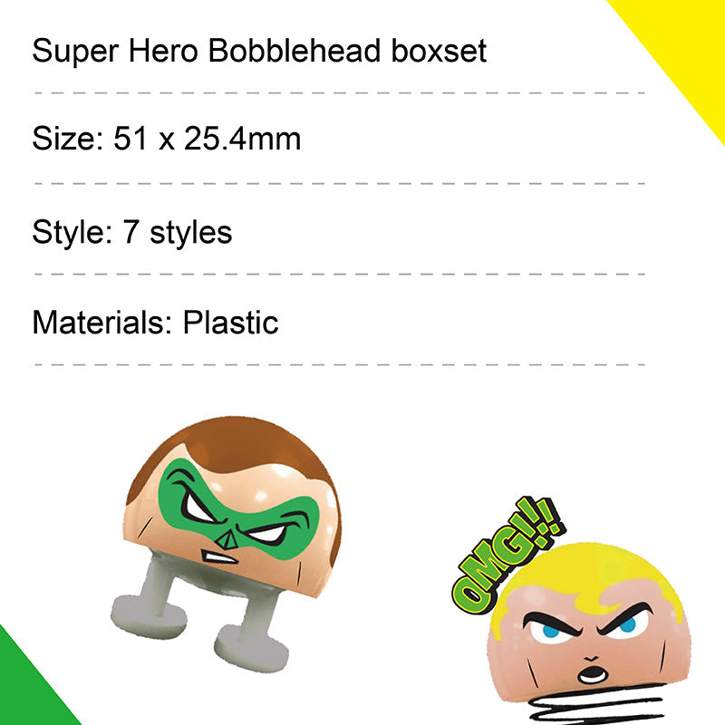 Super Hero Bobbing Head Bulk 7pcs/bag