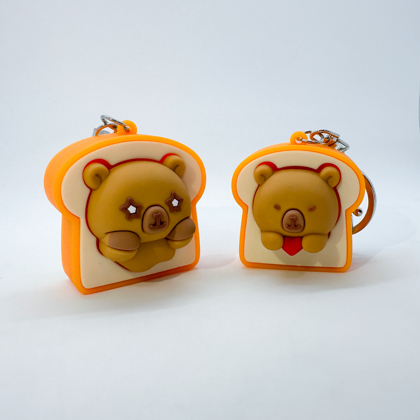 [Pre-order Oct.2026 arrival] Capybara Toast Clicker Keychain (2 styles)
