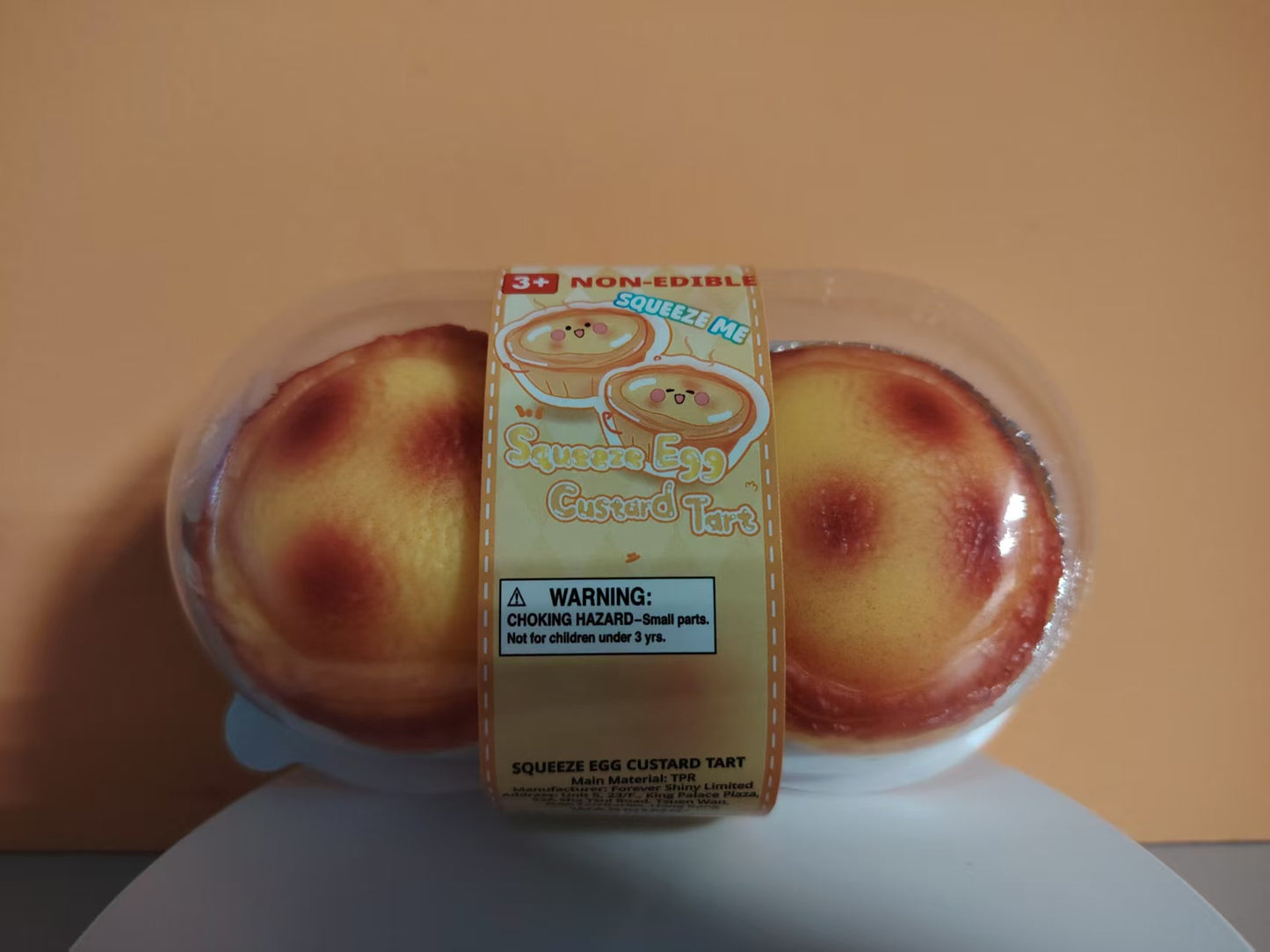 Squeeze Egg Custard Tart w/display (Pack of 2pcs)