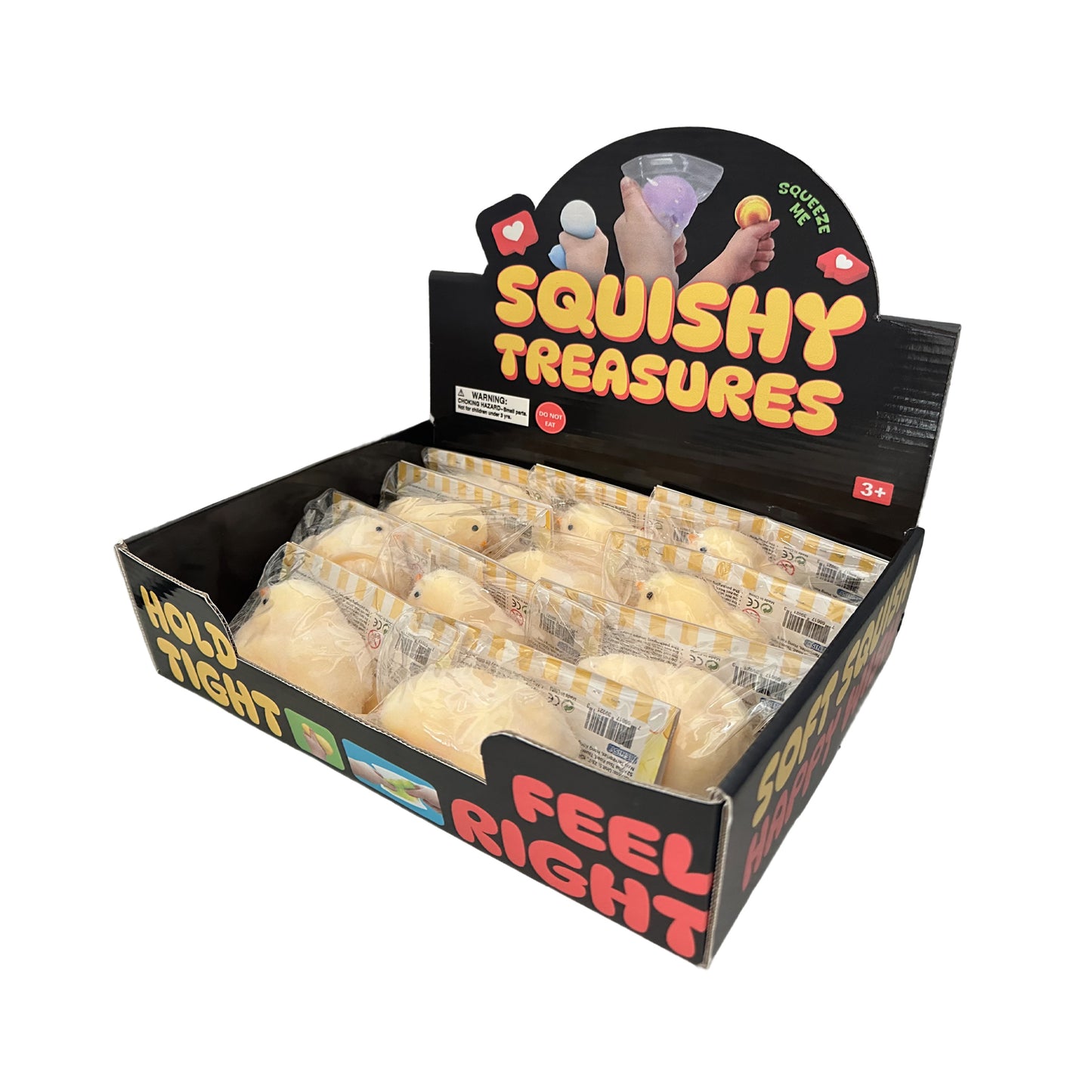 Fluffy Chick Squishimal w/display