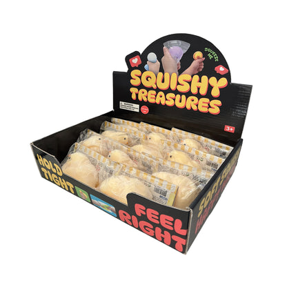 Fluffy Chick Squishimal w/display