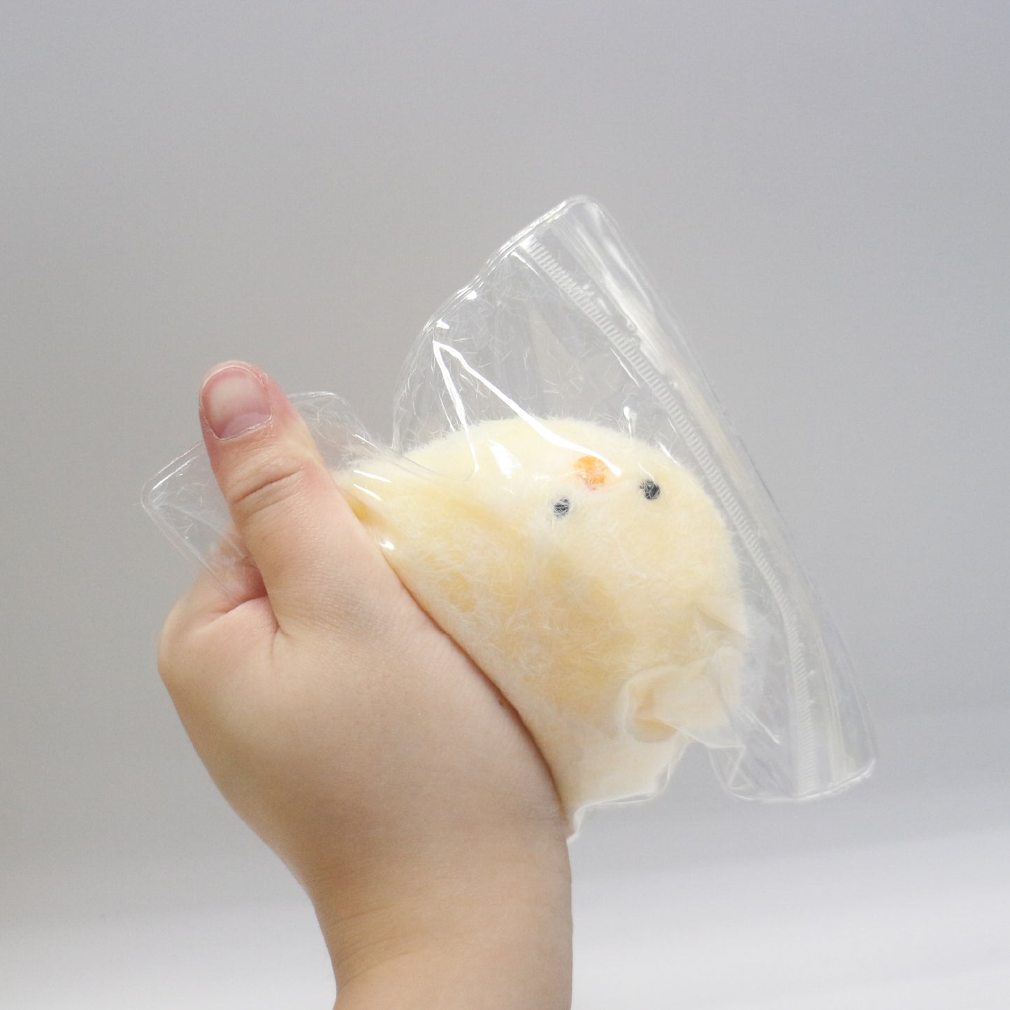 Fluffy Chick Squishimal w/display