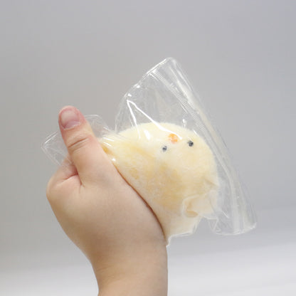 Fluffy Chick Squishimal w/display