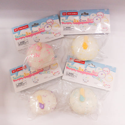 Squishy Ice Cream Ball w/display