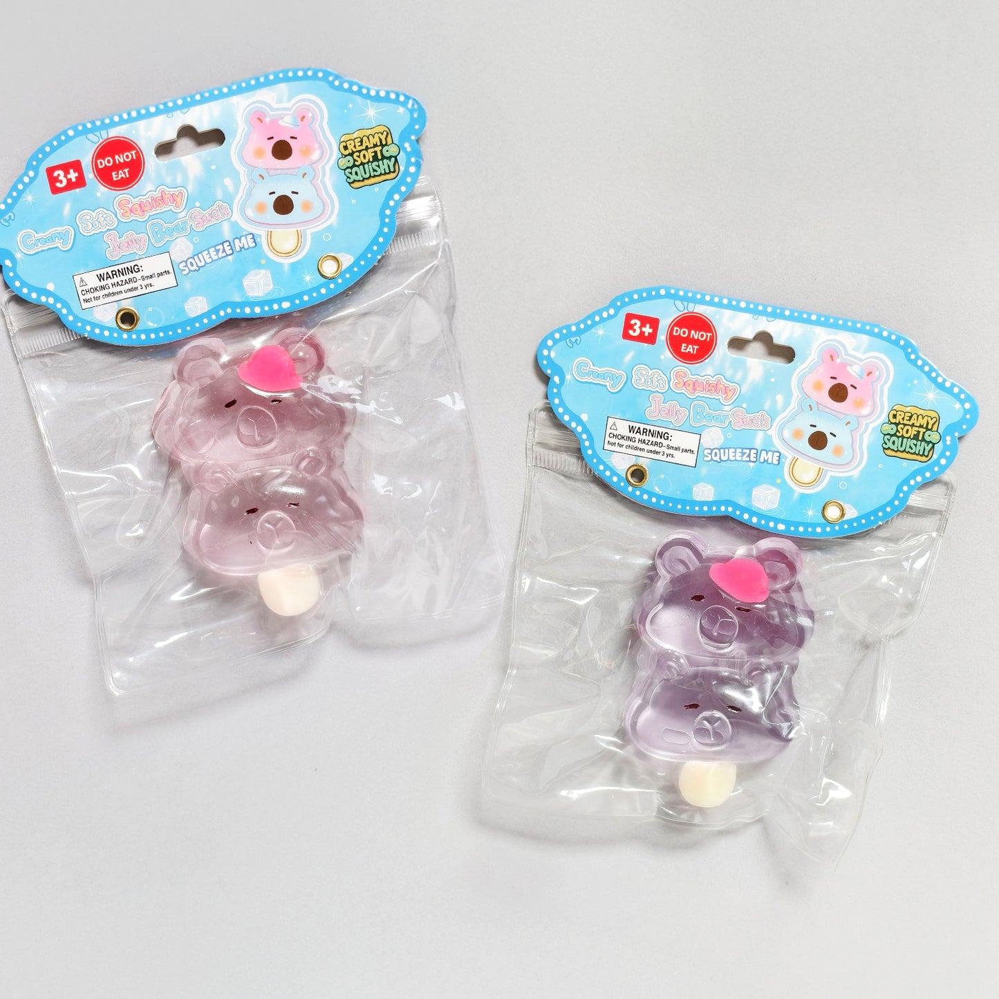 Creamy Soft Squishy Jelly Bear Stick w/display