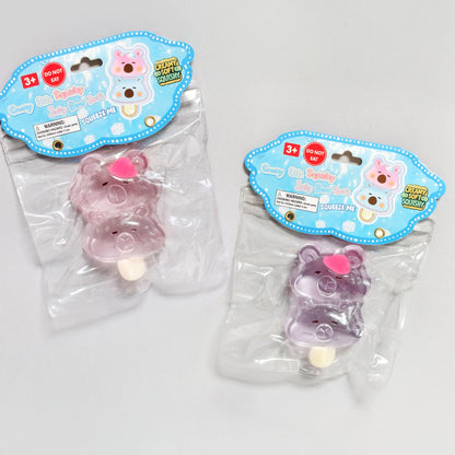Creamy Soft Squishy Jelly Bear Stick w/display
