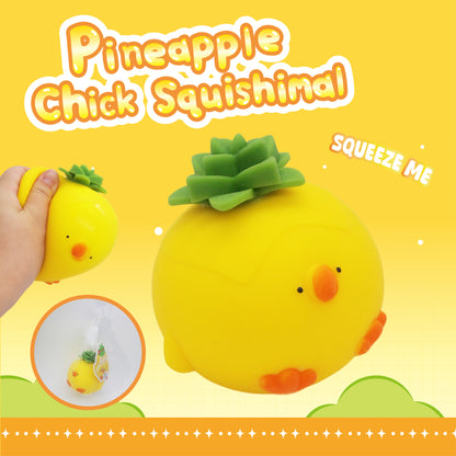 Pineapple Chick Squishimal w/display