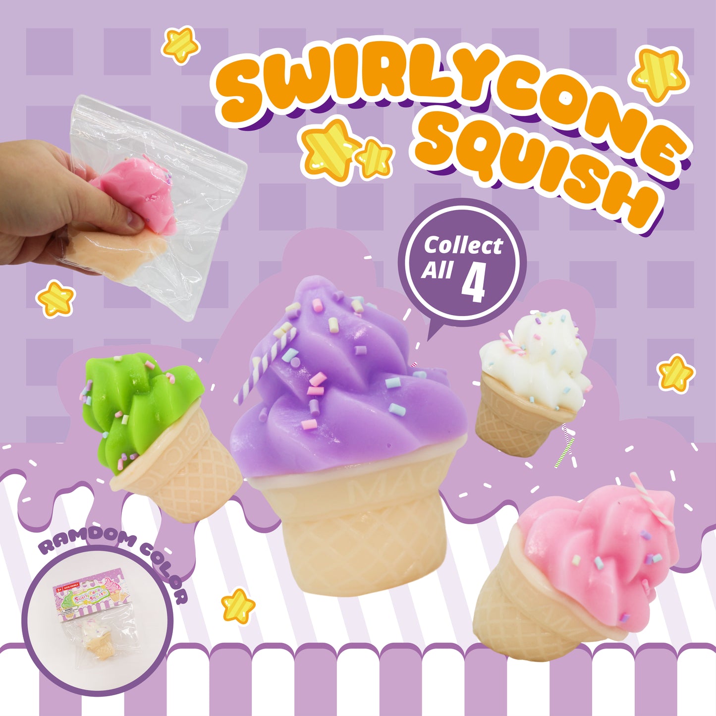 SwirlyCone Squish w/display