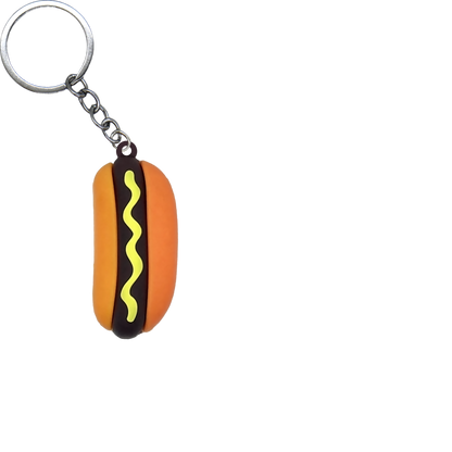 Fast Food PVC Figure Keychain in 65mm capsule