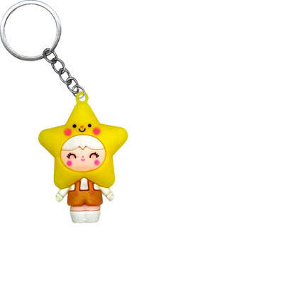 Foodie Friends PVC Figure Keychain in 65mm capsule