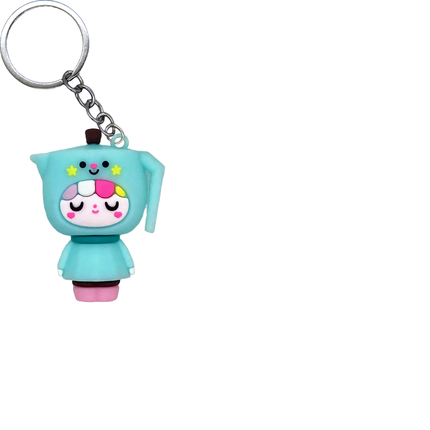 Foodie Friends PVC Figure Keychain in 65mm capsule