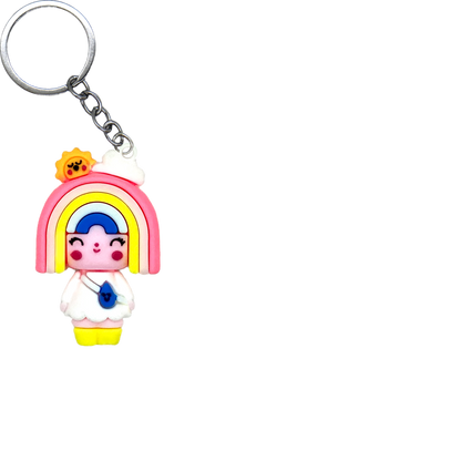 Foodie Friends PVC Figure Keychain in 65mm capsule