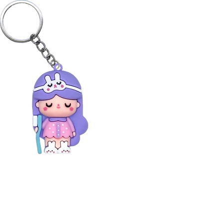 Foodie Friends PVC Figure Keychain in 65mm capsule