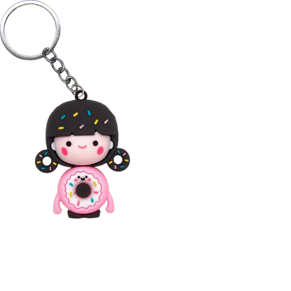 Foodie Friends PVC Figure Keychain in 65mm capsule