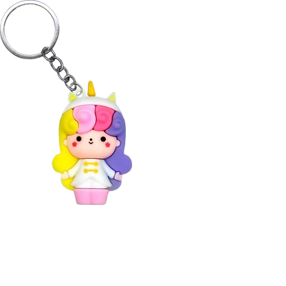 Foodie Friends PVC Figure Keychain in 65mm capsule