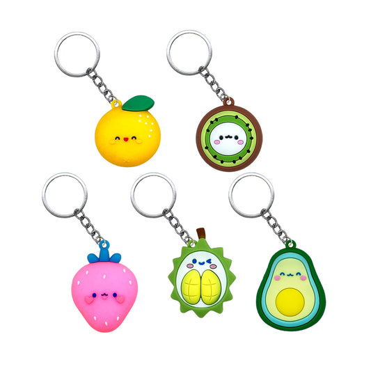 Fruit Buddies PVC Figure Keychain in 65mm capsule