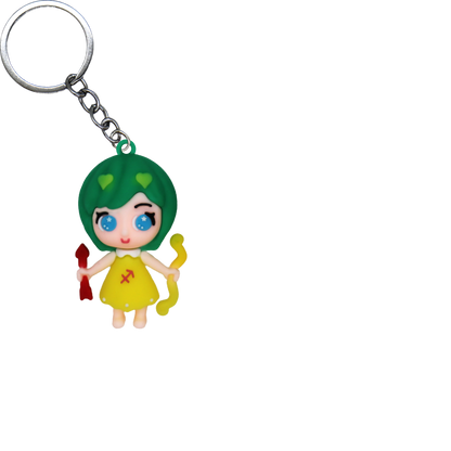 Zodiac Friends PVC Figure Keychain in 65mm capsule