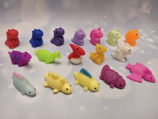 Pocket SquishMates - Dinosaurs in 50mm capsule