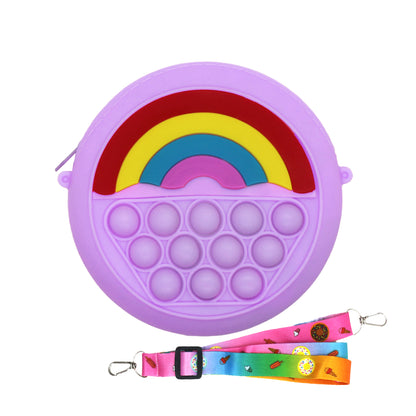 Slilicone POP up rainbow bag