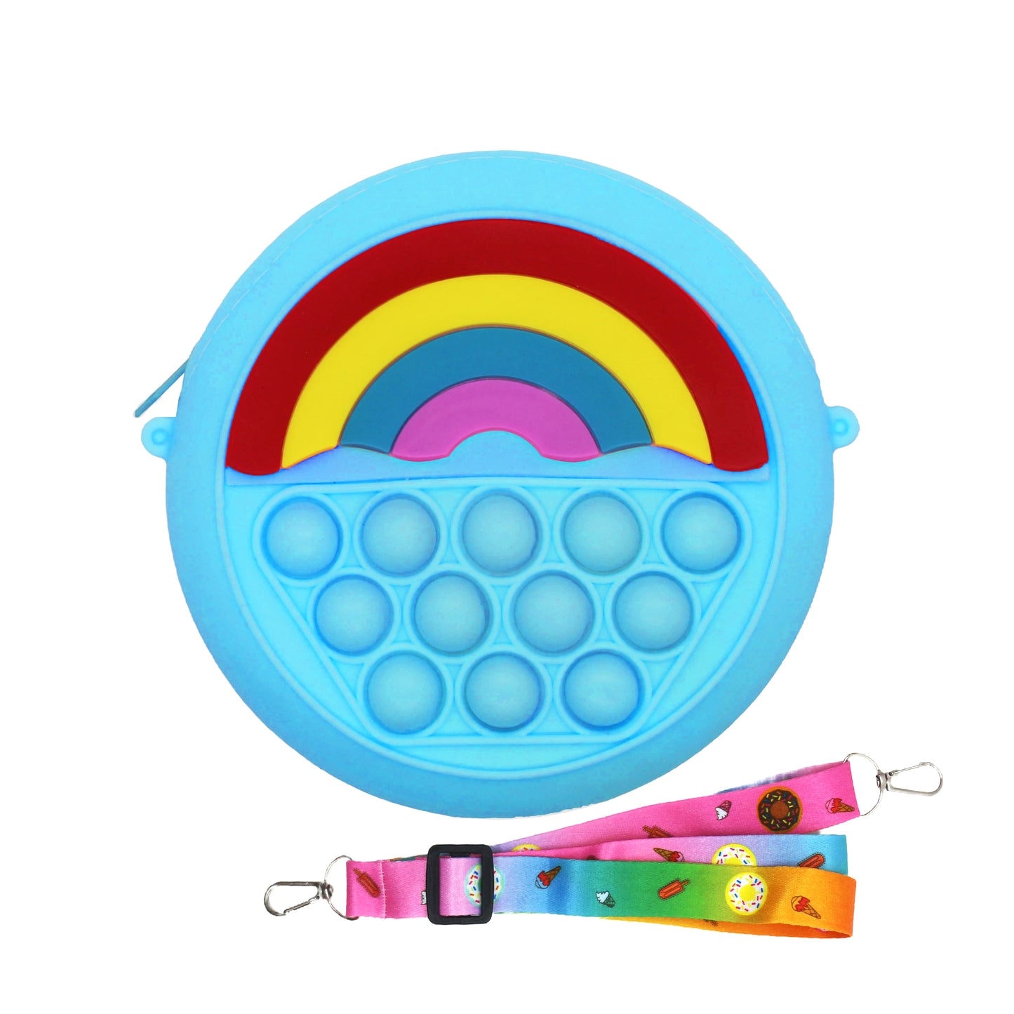Slilicone POP up rainbow bag