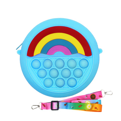 Slilicone POP up rainbow bag