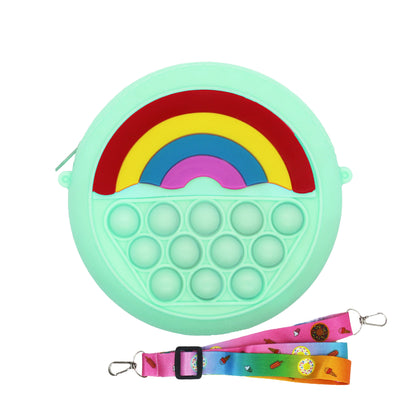 Slilicone POP up rainbow bag
