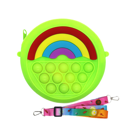 Slilicone POP up rainbow bag