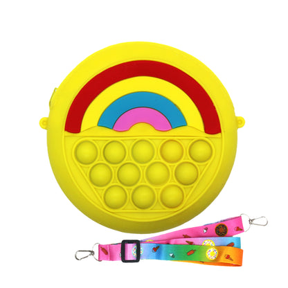 Slilicone POP up rainbow bag