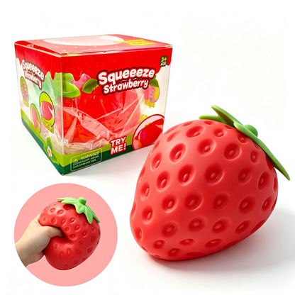 [Pre-order Sep.2026 arrival] Squishy Jumbo Strawberry Dough Feel 14cm