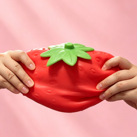 [Pre-order Sep.2026 arrival] Squishy Jumbo Strawberry Dough Feel 14cm