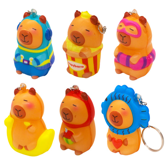 Squishy Chill Capybara Squad in 65mm capsule