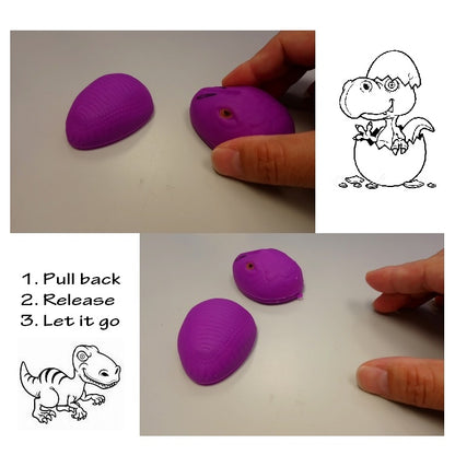 Self-Vend Dinosaur Pull back Car 6.5cm - Self Vending