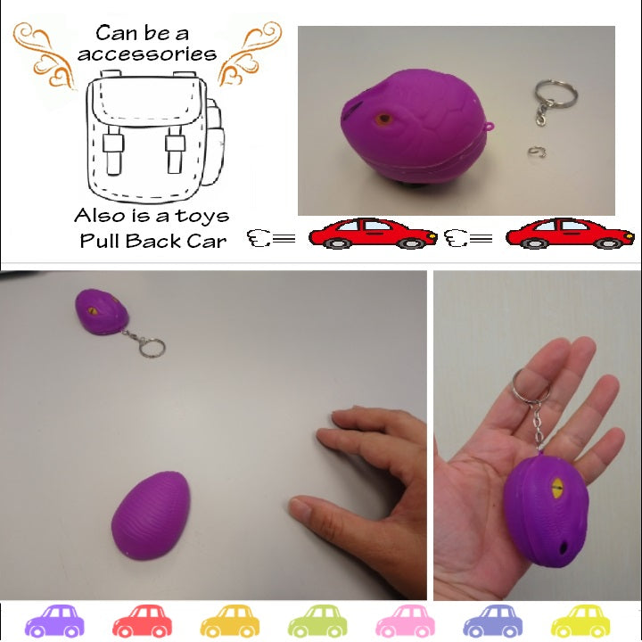 Self-Vend Dinosaur Pull back Car 6.5cm - Self Vending