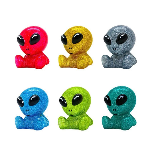 Glitter Alien Figurine Vinyl (6cm)