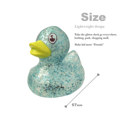 5.7cm Glitter Duck in 65mm capsule