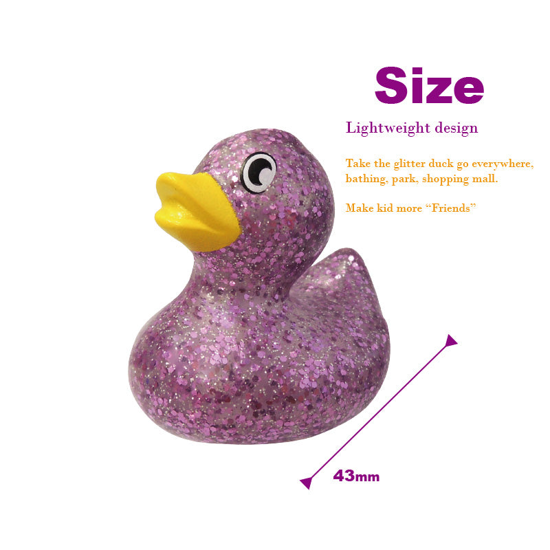 4.3cm Glitter Duck, 50mm capsule in display box