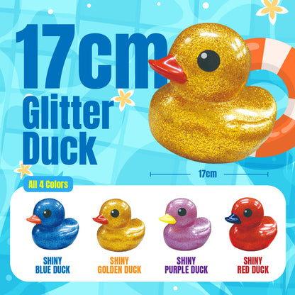 17cm Glitter Duck (Random Color) with Cardboard Box